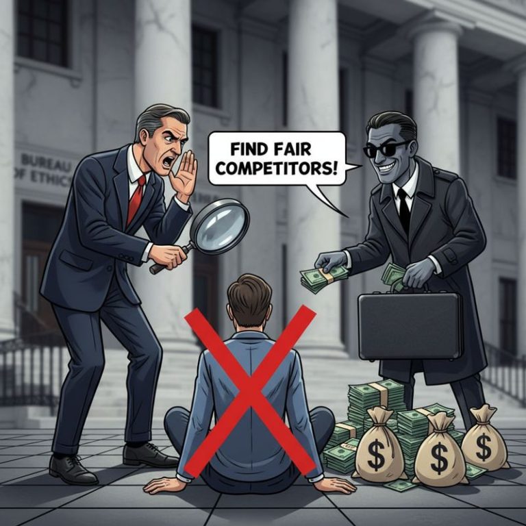 공정 경쟁을 외치지만 이미 당첨자가 정해진 공공 SW 입찰 풍경, 뒷면에서는 브로커가 돈을 받고 있다.