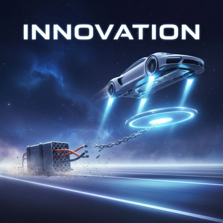 전기 스포츠카가 리튬이온 배터리를 버리고 전고체 배터리로 가볍게 가속하는 밈 이미지