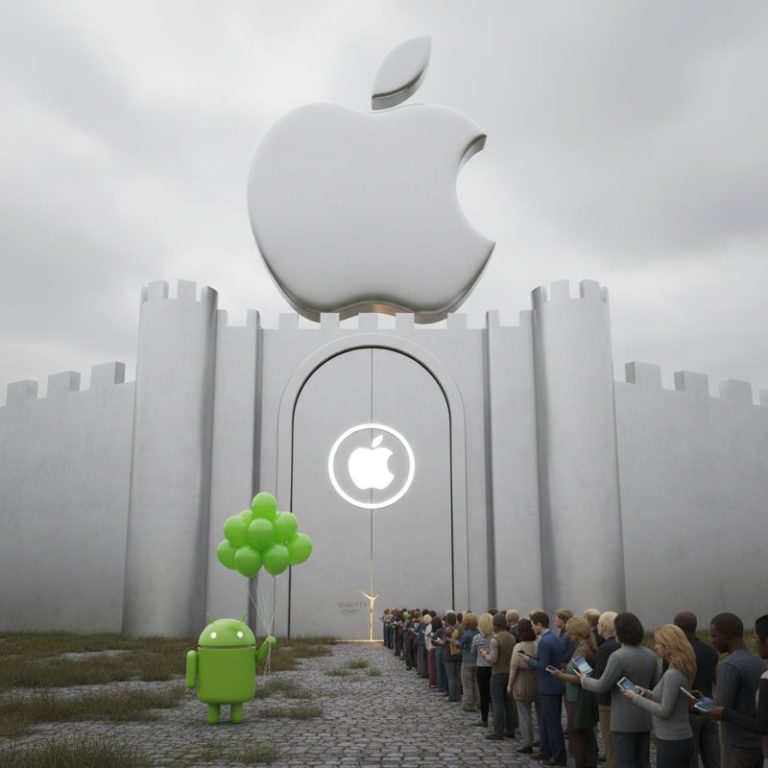 자물쇠로 막혀있던 성문을 아주 살짝 연 애플 성과, 기다리는 안드로이드 캐릭터들