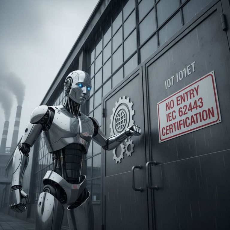 보안 인증 없으면 문전박대당하는 산업용 로봇의 모습