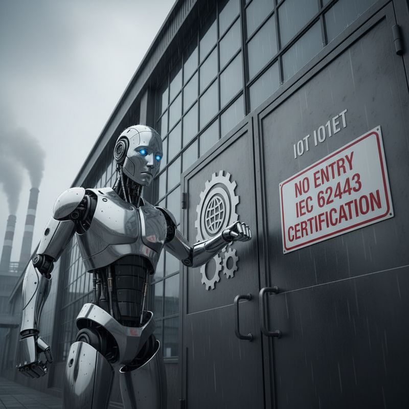 보안 인증 없으면 문전박대당하는 산업용 로봇의 모습