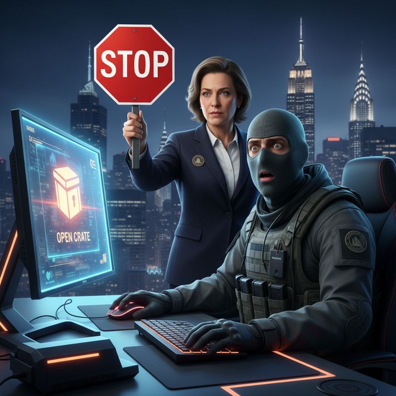 루트박스를 열려다 뉴욕 법무장관에게 막힌 게임 캐릭터