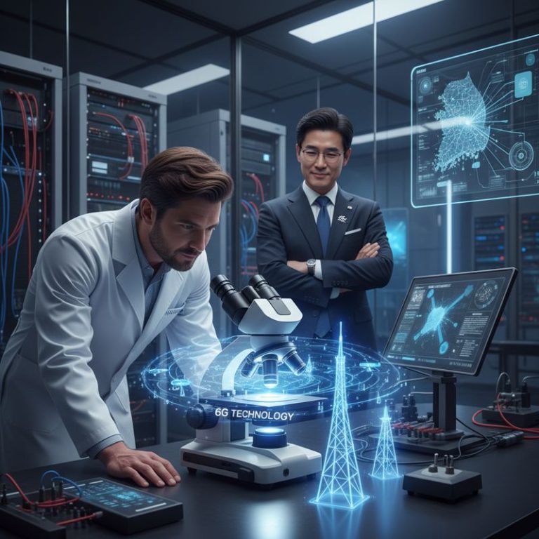 6G 기술을 검증하는 글로벌 기업과 구경하는 한국 업계 인사