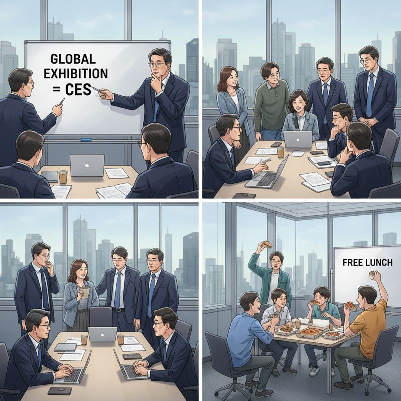 공무원들은 진지하게 글로벌 전시회 성공을 고민하고, 스타트업은 관심 없어 보임