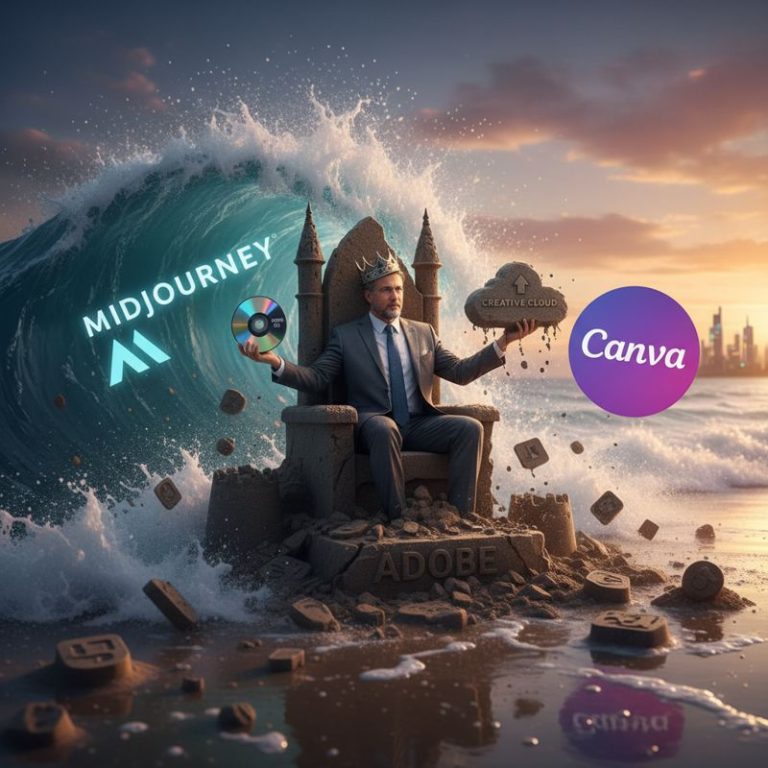 거대한 AI 파도에 밀려 모래성에서 무너지는 어도비 CEO