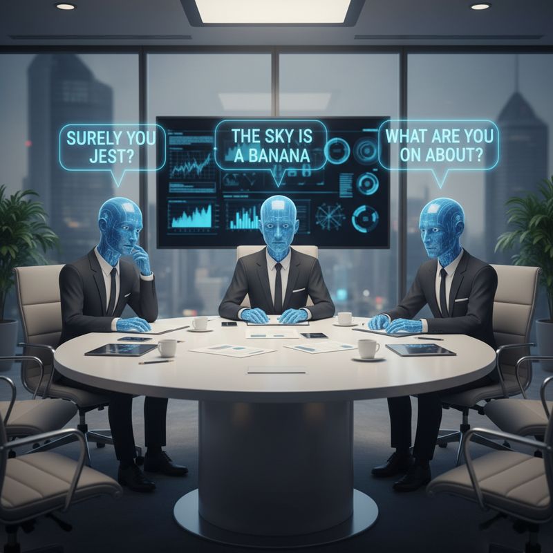 같은 AI처럼 보이지만 서로 다른 답을 내놓아 혼란스러운 상황의 밈